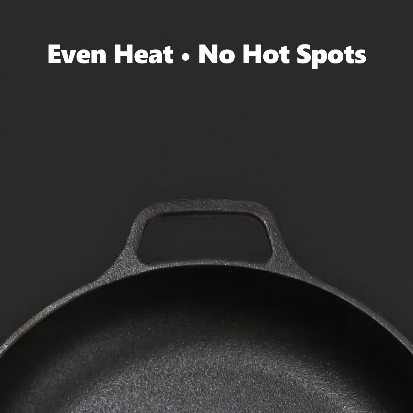 Cast Iron Skillet, Removable Wooden Handle, Pre-Seasoned Frying Pan for Stove, Oven, Grill & Campfire Cooking