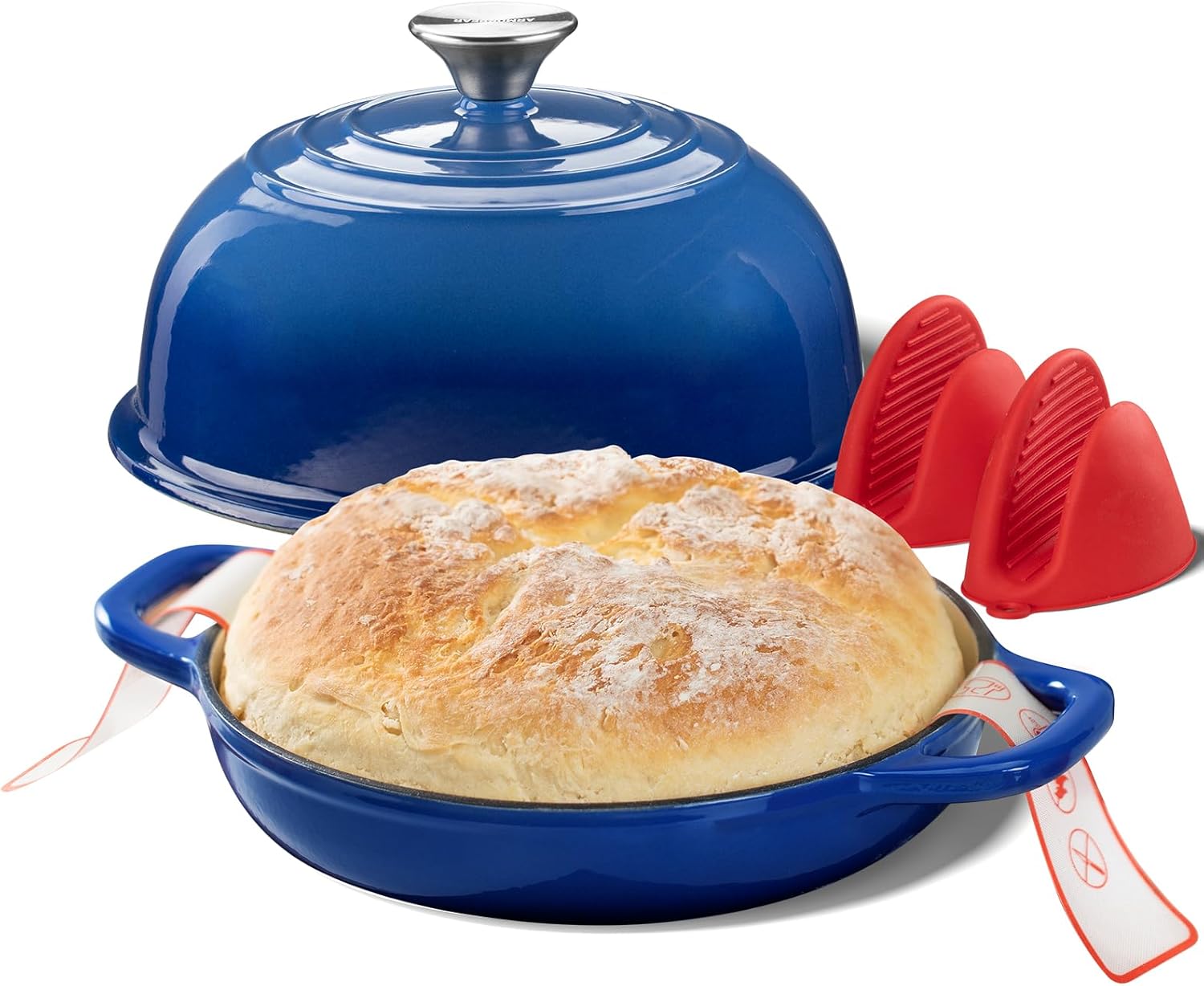 Dutch Oven for Bread Baking-5QT Cast Iron Sourdough Dutch Oven Pot with Lid