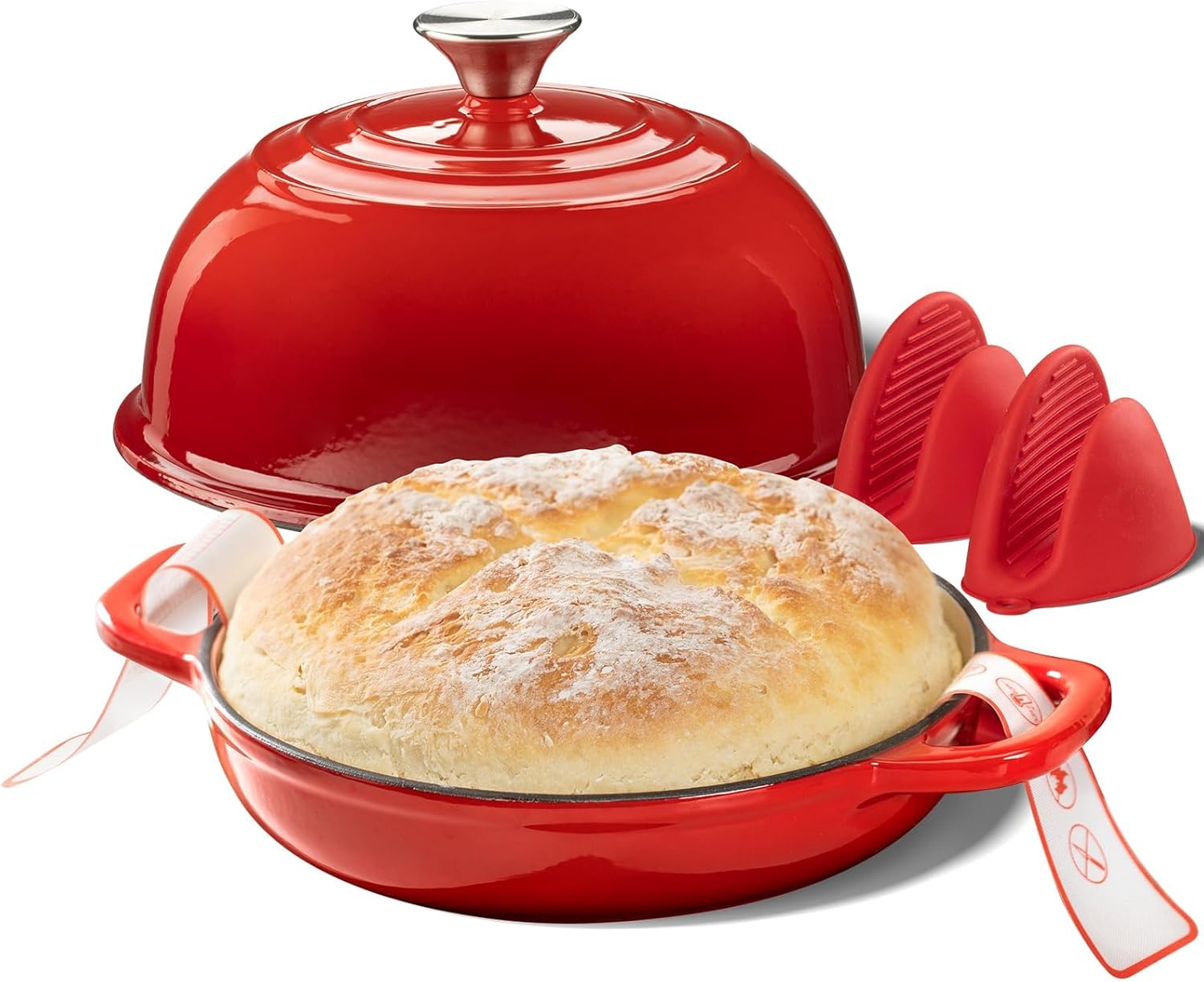 Dutch Oven for Bread Baking-5QT Cast Iron Sourdough Dutch Oven Pot with Lid